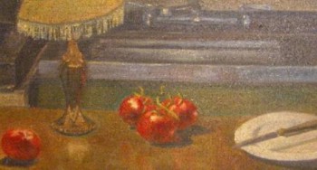 Tomatos in an Urban Kitchen - Eric Soll - Modern Expressionism